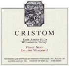 Cristom Louise Vineyard Pinot Noir 2016 Front Label