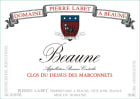 Domaine Pierre Labet Beaune Clos du dessus des Marconnets Rouge 2015 Front Label