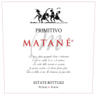 Matane Primitivo Puglia 2018  Front Label