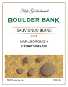 Nick Goldschmidt Boulder Bank Sauvignon Blanc 2021  Front Label