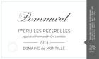 Domaine de Montille Pommard Les Pezerolles Premier Cru (1.5 Liter Magnum) 2016  Front Label