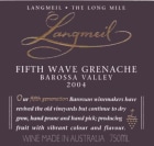 Langmeil The Fifth Wave Grenache 2004  Front Label