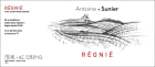 Antoine Sunier Regnie 2019  Front Label