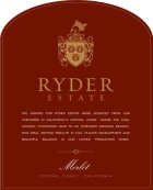 Ryder Estate Merlot 2015  Front Label