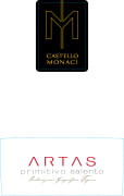 Castello Monaci Artas Salento Primitivo 2012  Front Label