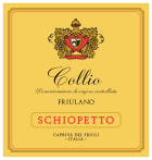 Schiopetto Friulano 2018  Front Label