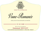 Emmanuel Rouget Vosne-Romanee 2021  Front Label