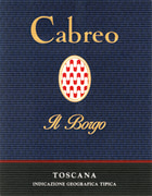 Cabreo Il Borgo 2015  Front Label