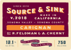 Source & Sink Carignan 2018  Front Label