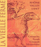 Famille Perrin La Vieille Ferme Rouge 1997  Front Label