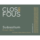 Clos des Fous Subsollum Pinot Noir 2017  Front Label