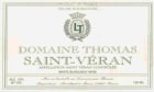 Domaine Thomas Saint-Veran 2018  Front Label