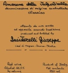 Giuseppe Quintarelli Amarone della Valpolicella Classico 2015  Front Label