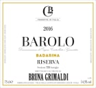 Bruna Grimaldi Barolo Badarina Riserva 2016  Front Label