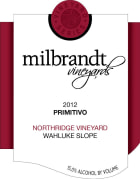 Milbrandt Series Primitivo 2012  Front Label