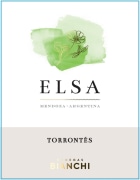 Elsa Bianchi Torrontes 2023  Front Label