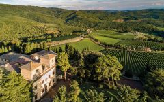 Castello di Albola View from Pian d’Albola Winery Image