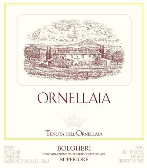 Ornellaia 2008 Front Label
