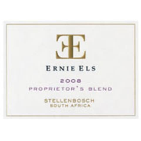 Ernie Els Proprietor's Blend 2008 Front Label