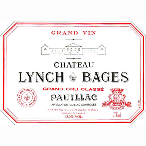 Chateau Lynch-Bages 1989 Front Label