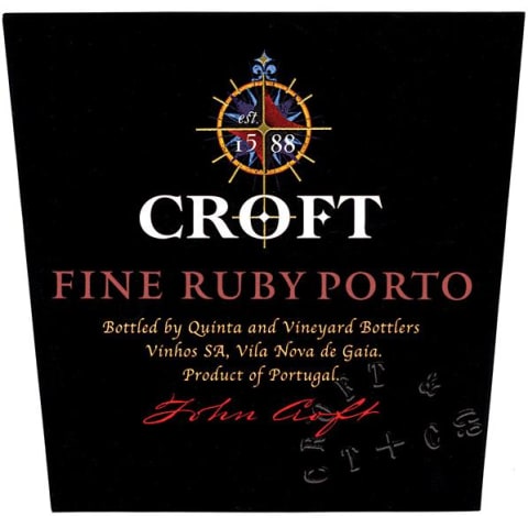 Croft Fine Ruby Front Label