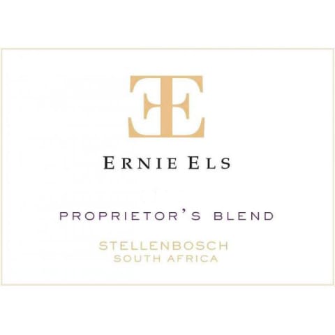 Ernie Els Proprietor's Blend 2012 Front Label