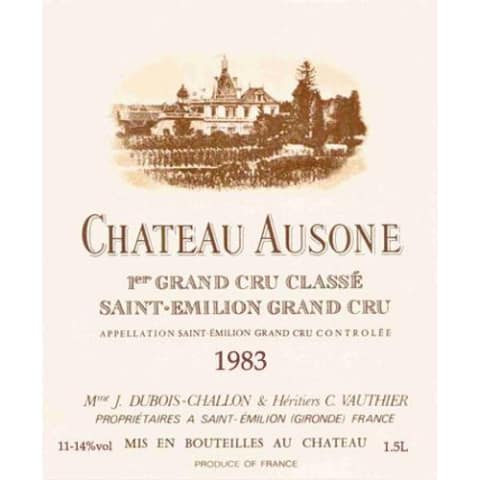 Chateau Ausone 1983 Front Label