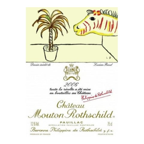Chateau Mouton Rothschild (scuffed label) 2006 Front Label