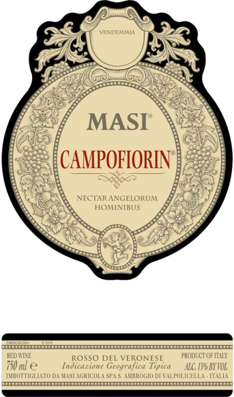 Masi Campofiorin Rosso del Veronese 2018 Front Label