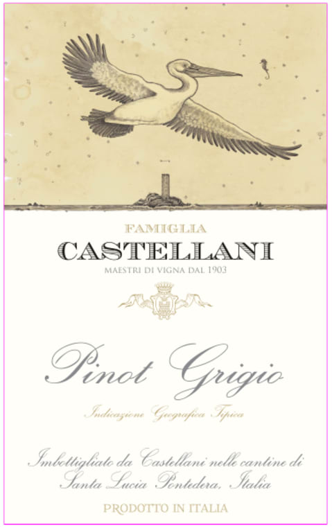 Castellani Pinot Grigio 2021 Front Label