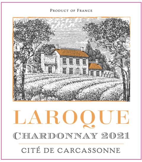 Domaine Laroque Cite de Carcassonne Chardonnay 2021 Front Label