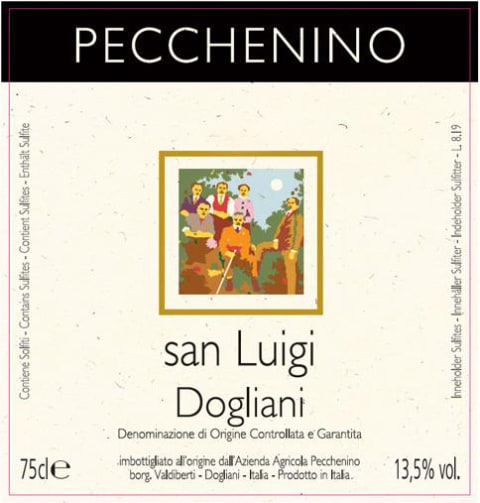 Pecchenino San Luigi Dogliani Dolcetto 2020 Front Label