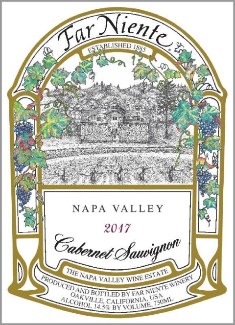 Far Niente Napa Valley Cabernet Sauvignon 2017 Front Label