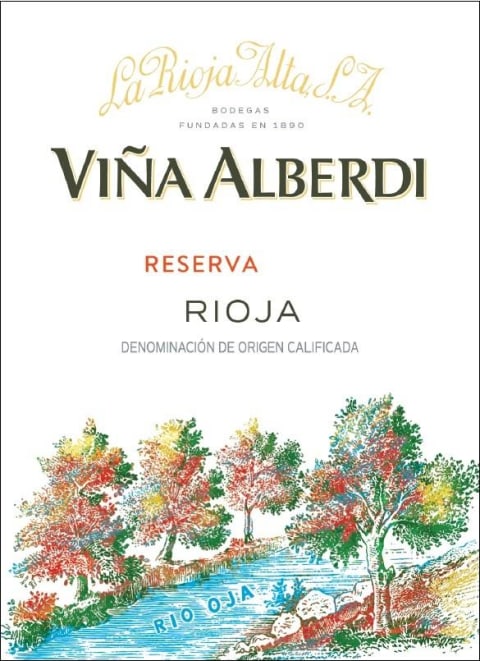 La Rioja Alta Vina Alberdi Reserva Tinto 2018 Front Label