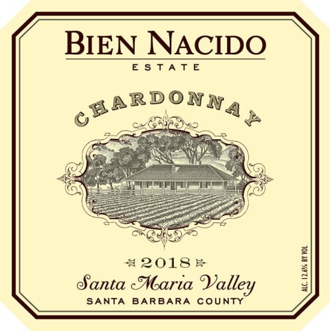 Bien Nacido Estate Chardonnay 2018 Front Label