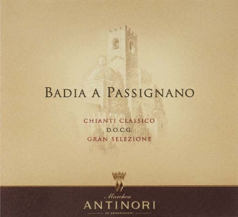 Antinori Badia a Passignano Chianti Classico Gran Selezione 2018 Front Label