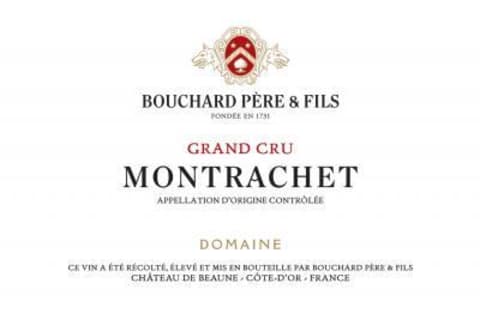 Bouchard Pere & Fils Montrachet Grand Cru 2018 Front Label