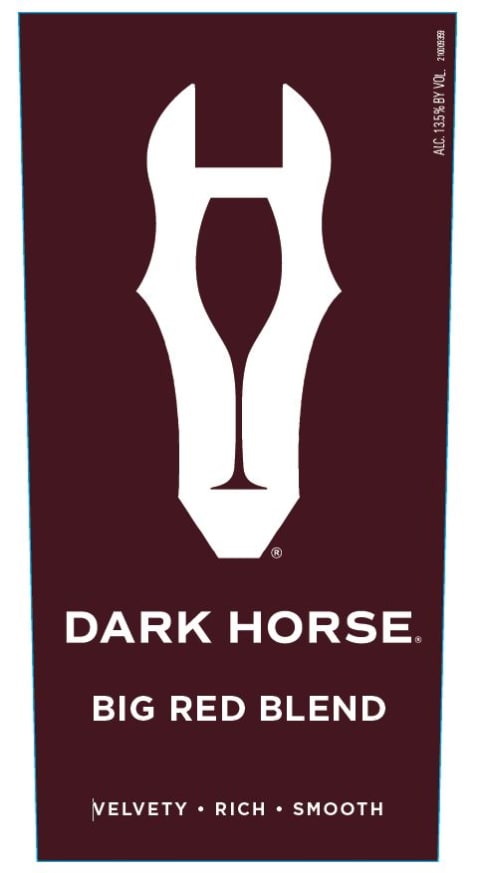 Dark Horse Big Red Blend Front Label