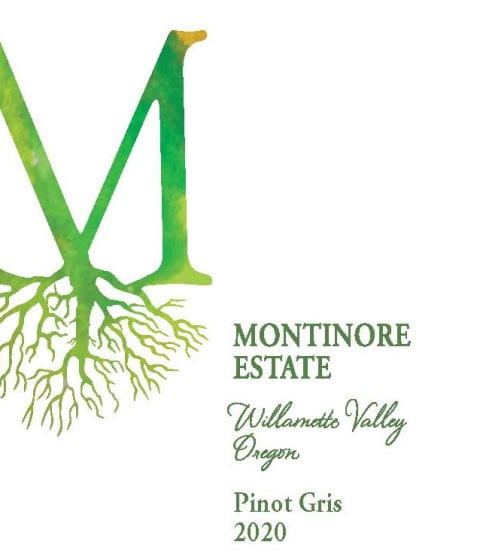 Montinore Estate Pinot Gris 2020 Front Label