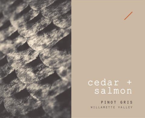 Cedar + Salmon Willamette Valley Pinot Gris 2020 Front Label