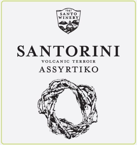 Santo Assyrtiko 2020 Front Label