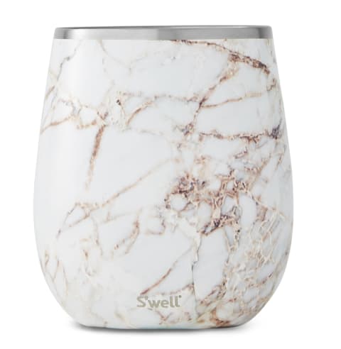 wine.com S'well Calacatta Gold Stemless Wine Glass Gift Product Image