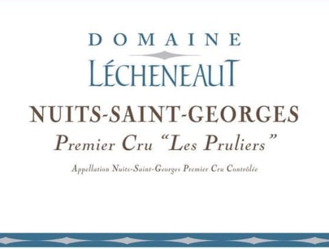 Lecheneaut Nuits-Saint-Georges Les Pruliers Premier Cru 2018 Front Label