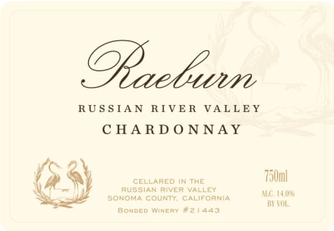 Raeburn Chardonnay 2020 Front Label
