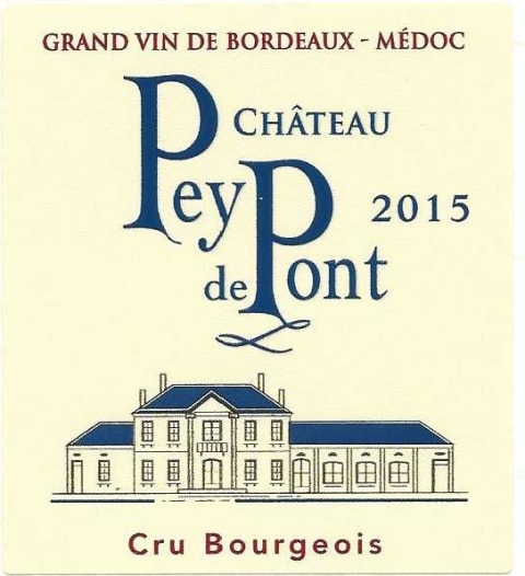 Chateau Pey de Pont 2015 Front Label
