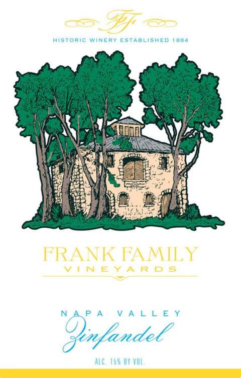 Frank Family Vineyards Zinfandel 2018 Front Label