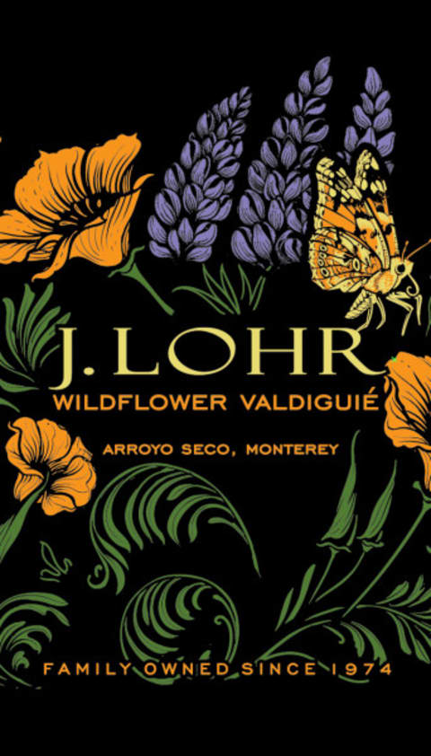 J. Lohr Wildflower Valdiguie 2021 Front Label