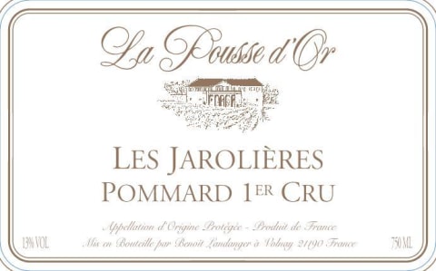 Domaine de la Pousse d'Or Pommard Les Jarollieres Premier Cru 2018 Front Label