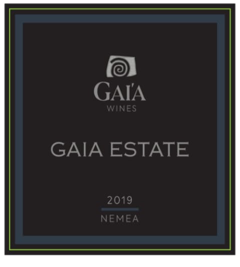 Gaia Estate Red 2019 Front Label