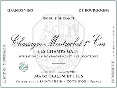 Marc Colin Chassagne-Montrachet Les Champs Gain Premier Cru 2020 Front Label